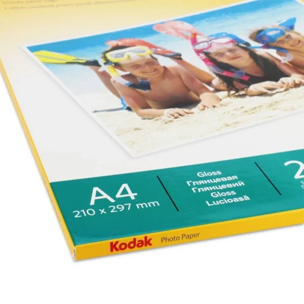 Pachet 5 topuri hartie foto glossy, 180 g kodak a4, 100 coli - imagine 4