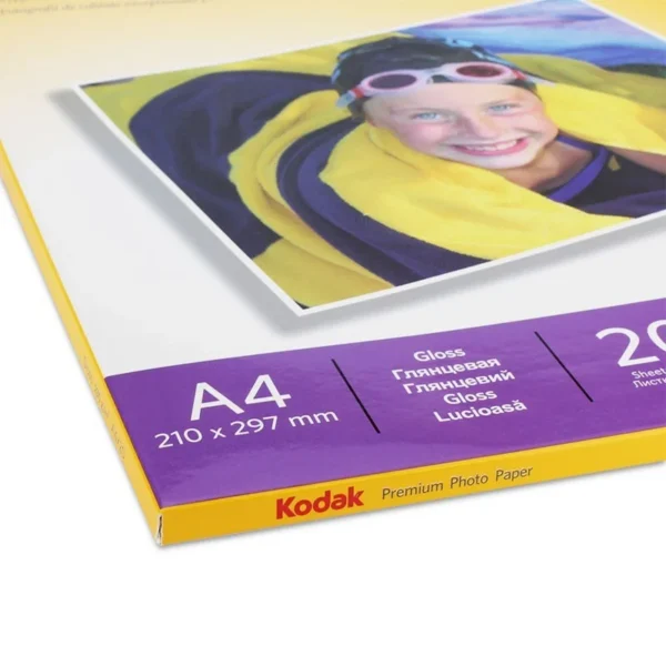 Pachet 5 topuri hartie foto glossy kodak, 230 g format a4, 100 coli - imagine 4