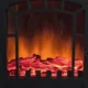 Semineu electric panoramic, negru, 2000 w, 2 trepte de incalzire - imagine 4