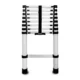Scara aluminiu telescopica, Drabest, 9 trepte, max 125 kg, 0.88-2.6 m
