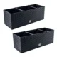 Set 2 jardiniere decorative, sistem irigare, imitatie ratan, antracit, 30 L, 60x25x24 cm, Rato Case
