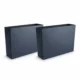 Set 2 jardiniere decorative, antracit, 58x18x49.8 cm, Urbi Case