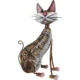 Decoratiune gradina, MagicHome, pisica, metalica, 30.5x16x40.5 cm