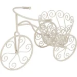 Suport metalic pentru ghiveci flori, MagicHome, model bicicleta, 48x20x35 cm