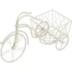 Suport metalic pentru ghiveci flori, MagicHome, model bicicleta, 52x22x32 cm