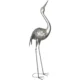 Decoratiune gradina, MagicHome, pasare Macara, metalica, 34x23x111 cm