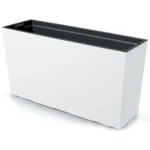 Jardiniera decorativa, alb, 77x23.5x40.6 cm, 27 L, Urbi Case M