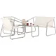 Set mobilier gradina/terasa, bej, otel, textil, 1 masa, 2 scaune, 1 canapea, Soffi