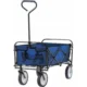 Carucior de gradina, pliabil, Chomik, albastru, max 70 kg, 116x54x90 cm