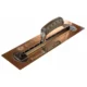 Gletiera inox, intarita, Premium Gold, Medium Flex, 35.6x12 cm x 0.4 mm, maner piele, Olejnik