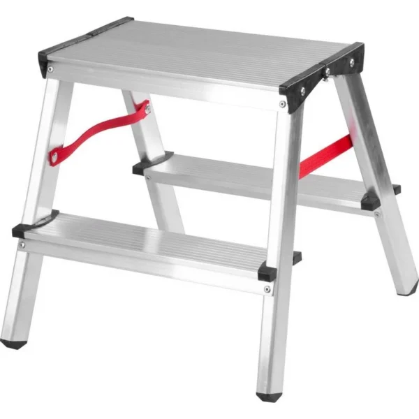 Scara aluminiu, 2 tronsoane, 2 trepte, max 125 kg, 0.81 m, Strend Pro - imagine 1