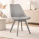 Scaun bucatarie/living, Artool, Mark, PP gri, picioare gri, 49x43x82 cm - imagine 8