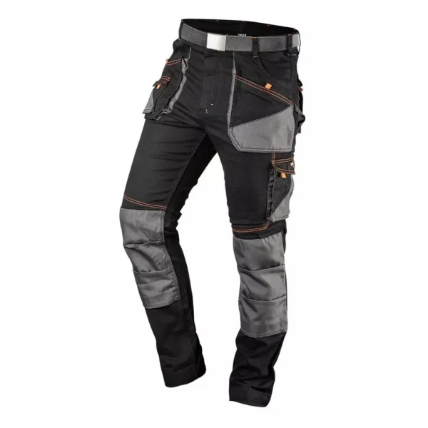 Pantaloni de lucru slim fit, cu curea, model HD, marimea XXL/56, NEO - imagine 1