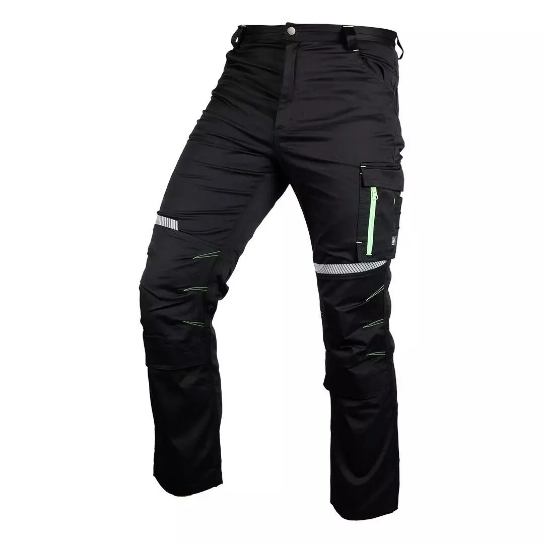 Pantaloni de lucru, bumbac, poliester, intariri genunchi, model Mix&Match, negru, marimea M/50 Pantaloni de lucru, bumbac, poliester, intariri genunchi, model Mix&Match, negru, marimea M/50 - imagine 1