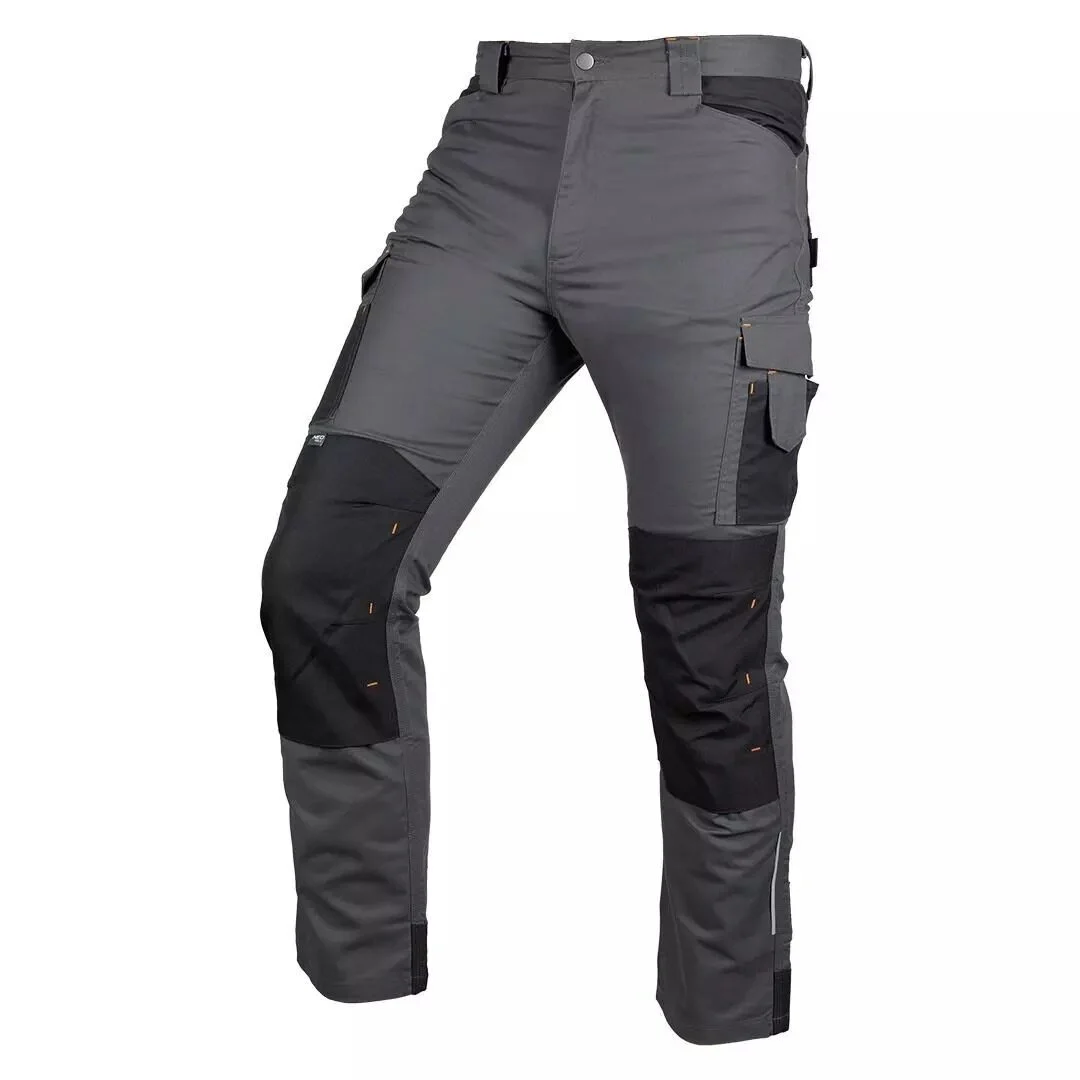 Pantaloni de lucru, poliester, bumbac, intariri genunchi, model Mix&Match, gri, marimea L/52, NEO Pantaloni de lucru, poliester, bumbac, intariri genunchi, model Mix&Match, gri, marimea L/52, NEO - imagine 1