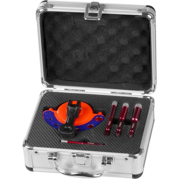 Set burghie diamantate cu ghidaj, 5 piese, 6-8-10-12 mm, HEX, Strend Pro Premium - imagine 1