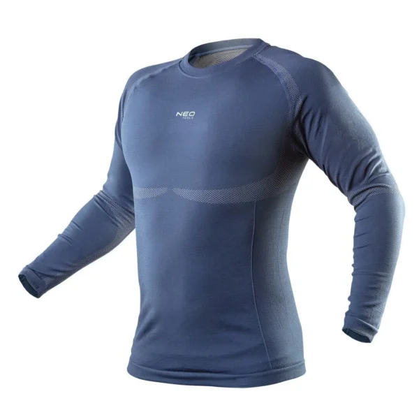 Bluza de corp termica, model Coolmax, albastru, marimea S/M, NEO - imagine 1