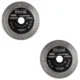Set 2 discuri diamantate turbo, subtire, dublu segmentat, placi ceramice, taiere umeda si uscata, 115 mm/22.23 mm, Richmann Exclusive