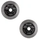 Set 2 discuri diamantate turbo subtire, dublu segmentat, placi ceramice, taiere umeda si uscata, 125x10x20x22.23 mm, Richmann Exclusive