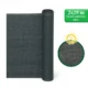 Plasa de umbrire, HDPE, UV, 150 g/mp, grad umbrire 90%, antracit, 2x25 m, Strend Pro