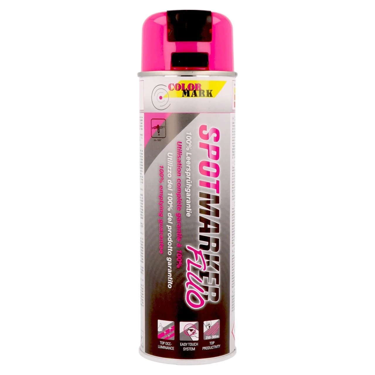 Vopsea spray pentru marcaje industriale COLORMARK Spotmarker, 500ml, roz fluorescent Vopsea spray pentru marcaje industriale COLORMARK Spotmarker, 500ml, roz fluorescent - imagine 1