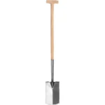Harlet, cazma, drept, inox, coada lemn, 55x18x118 cm, Strend Pro Premium