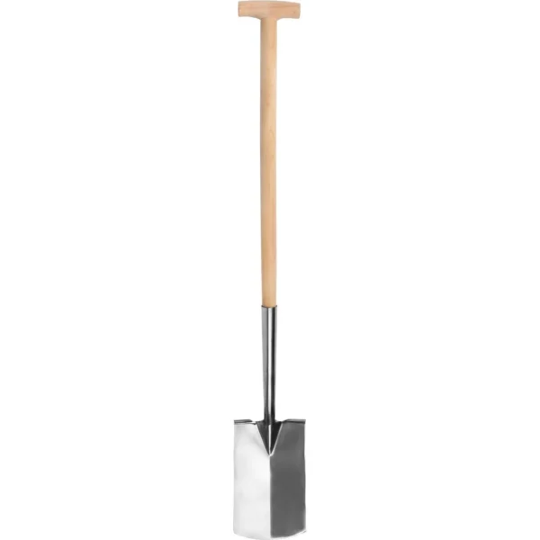 Harlet, cazma, drept, inox, coada lemn, 55x18x118 cm, Strend Pro Premium - imagine 1