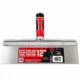 Spaclu inox intarit pentru fatade, 30.5x9 cm x 0.6 mm, maner tricomponent, Olejnik