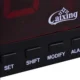 Ceas digital led rosu, afisaj 12h, calendar si temperatura, caixing - imagine 3