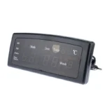 Ceas digital afisaj led rosu, data, alarma, temperatura, negru, caixing