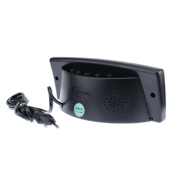 Ceas digital afisaj led rosu, data, alarma, temperatura, negru, caixing - imagine 3