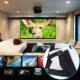 Ecran de proiectie 120 inch 16:9 textil, manual, portabil, fixare perete - imagine 5