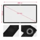 Ecran de proiectie 120 inch 16:9 textil, manual, portabil, fixare perete - imagine 2