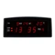 Ceas birou afisaj led rosu, calendar, alarma, format am/pm, caixing