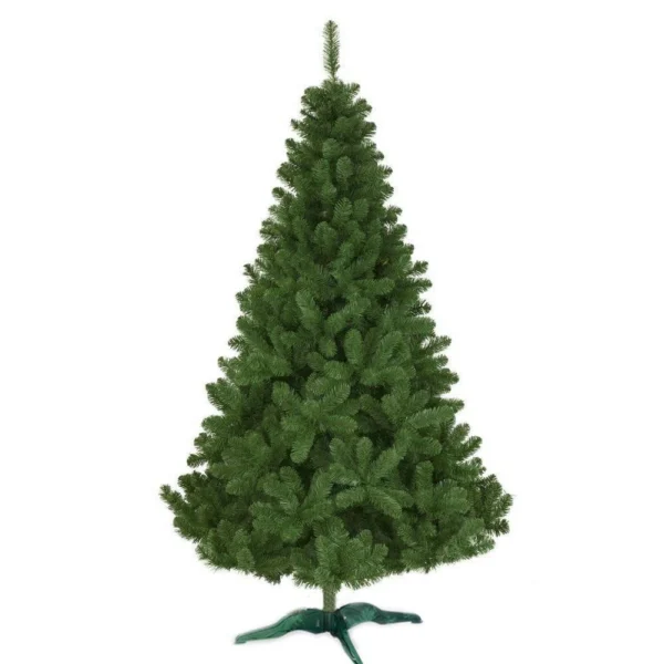 Brad artificial 220 cm cu 14 niveluri – diametru 138 cm, 89 ramuri robuste – model premium natural - imagine 5