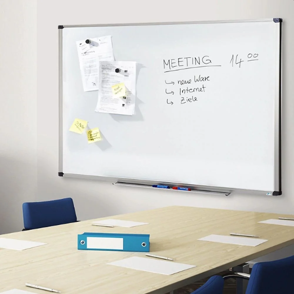 Tabla magnetica whiteboard 90x150 cm, rama aluminiu, tavita markere Tabla magnetica whiteboard 90x150 cm, rama aluminiu, tavita markere - imagine 1