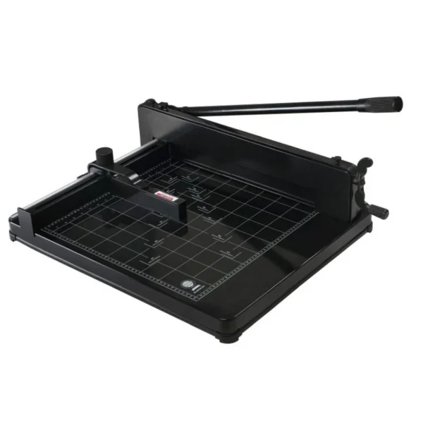 Ghilotina manuala format a3+, 400 coli, ghidaj, sistem metalic fixare hartie, heavy duty, bright office - imagine 1