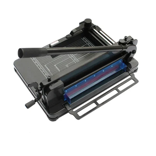 Ghilotina manuala format a3+, 400 coli, ghidaj, sistem metalic fixare hartie, heavy duty, bright office - imagine 5