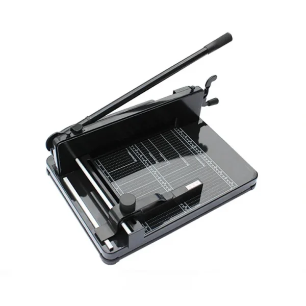 Ghilotina manuala format a3+, 400 coli, ghidaj, sistem metalic fixare hartie, heavy duty, bright office - imagine 6