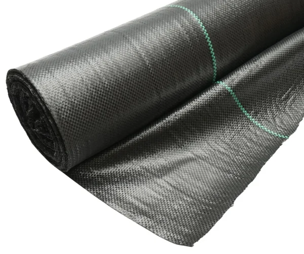 Folie antiburuieni, polipropilena, tesuta, neagra, 100 g/m2, 1.5x100 m, Breckner Germany - imagine 4