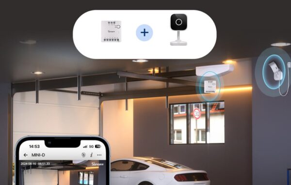 Releu Smart Wifi Sonoff MINI-D, 2A, 1 canal, contact uscat AC-DC, Matter - imagine 10