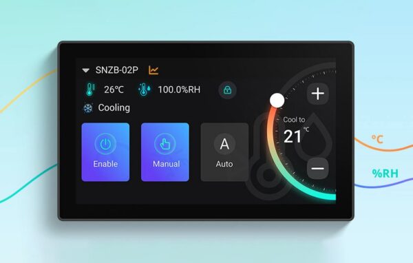 Panou de control inteligent Matter WiFi Bluetooth ZigBee, SONOFF NSPanel Pro 120 (negru), NSPanel120PB - imagine 13