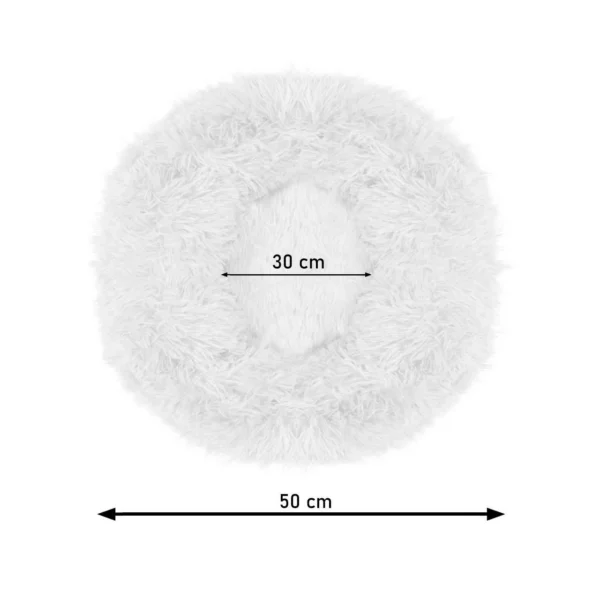 Culcus moale, pentru caine/pisica, bej, 50 cm - imagine 15