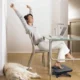 Suport ergonomic pentru picioare, antiderapant, inaltime reglabila, postura comoda birou - imagine 2