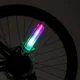 Lumina spita bicicleta 32 led-uri, 4 culori, 30 modele glow, baterii aaa - imagine 4