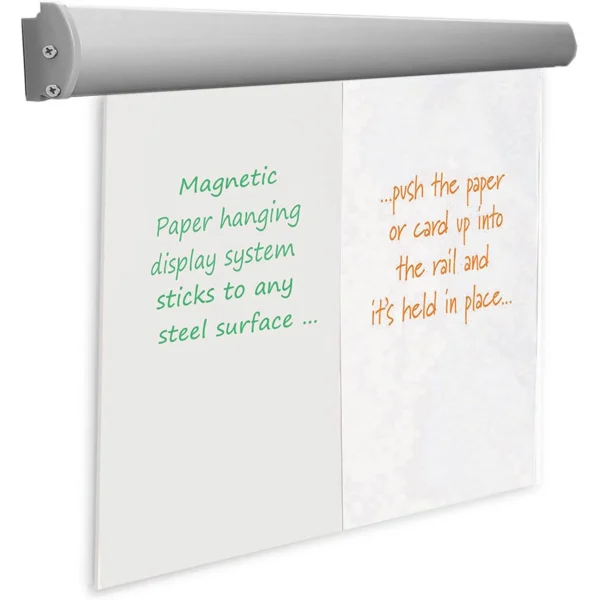 Suport magnetic pentru hartie flipchart, agatatori reglabile, 70 cm, procart - imagine 13