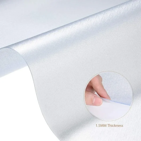Covoras pentru protectie pardosea, 90x120cm, pvc flexibil, grosime 1.5mm, transparent mat - imagine 3