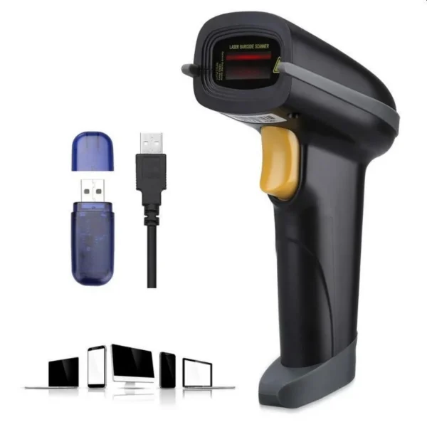 Cititor cod bare 1d wireless, de viteza mare 433mhz, arm 32-bit cortex, mod inventar, usb, euccoi - imagine 2