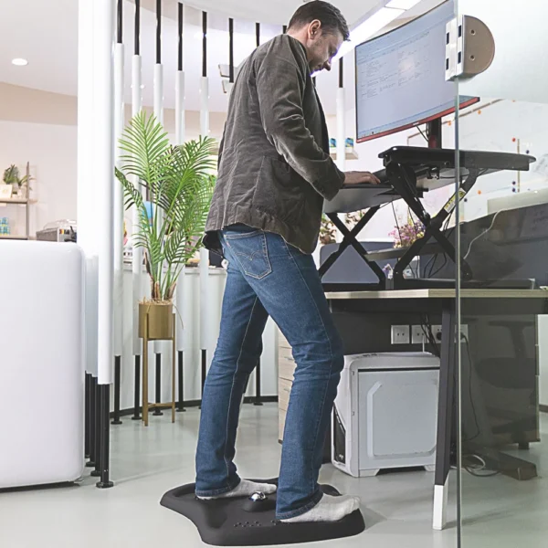 Suport ergonomic pentru birou cu 3 zone masaj, antiderapant, 71x61x7.5 cm - imagine 11