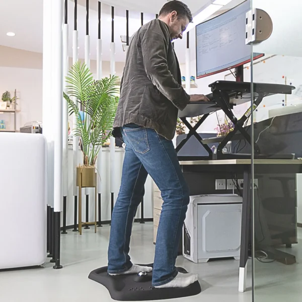 Suport ergonomic pentru birou cu 3 zone masaj, antiderapant, 71x61x7.5 cm - imagine 2